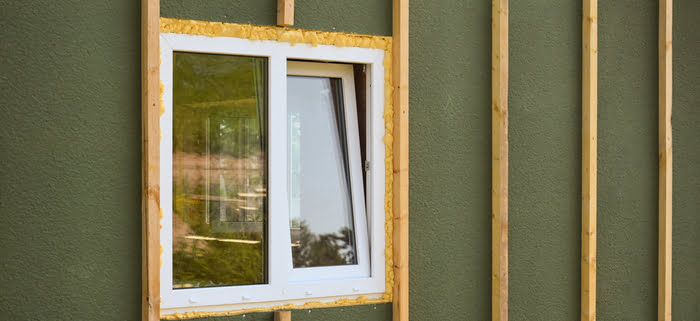 window on house frame